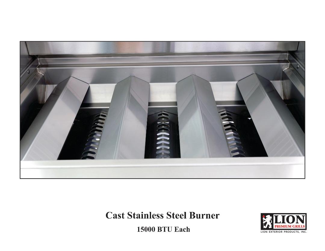 Lion Premium Grills - Cast Stainless Burners