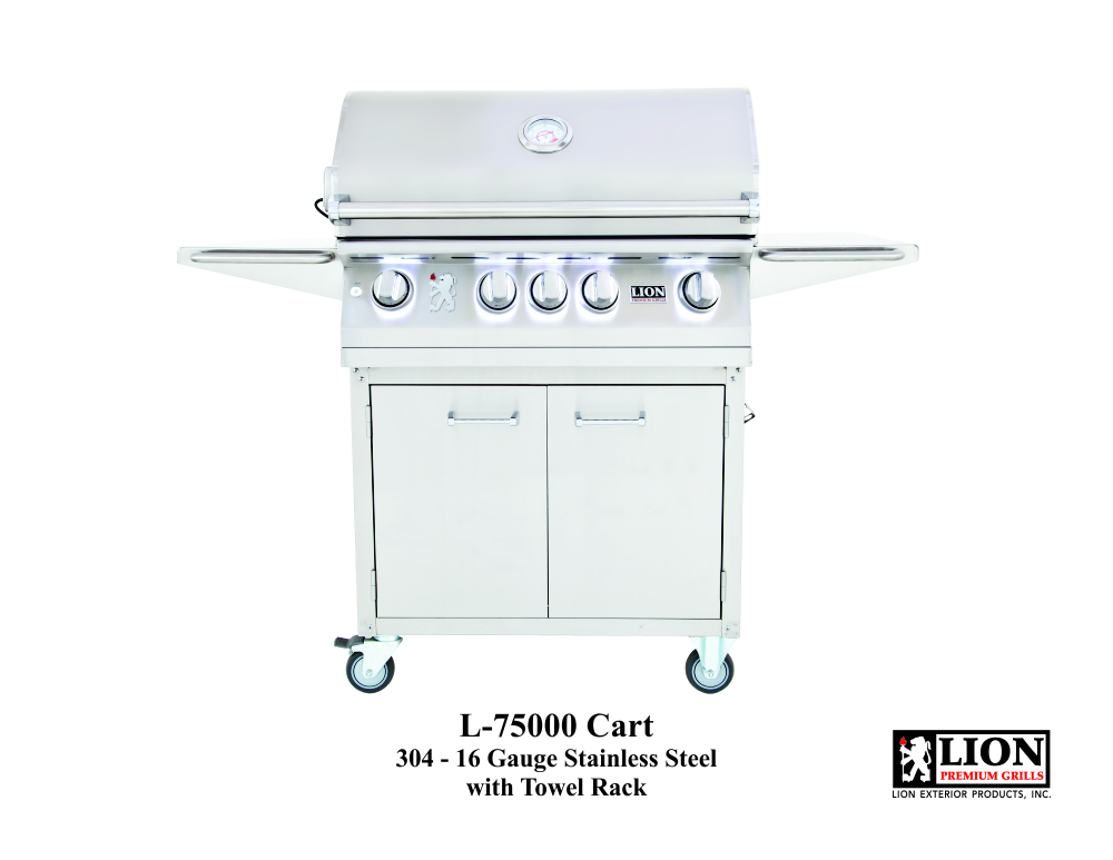 Lion gas grill and cart