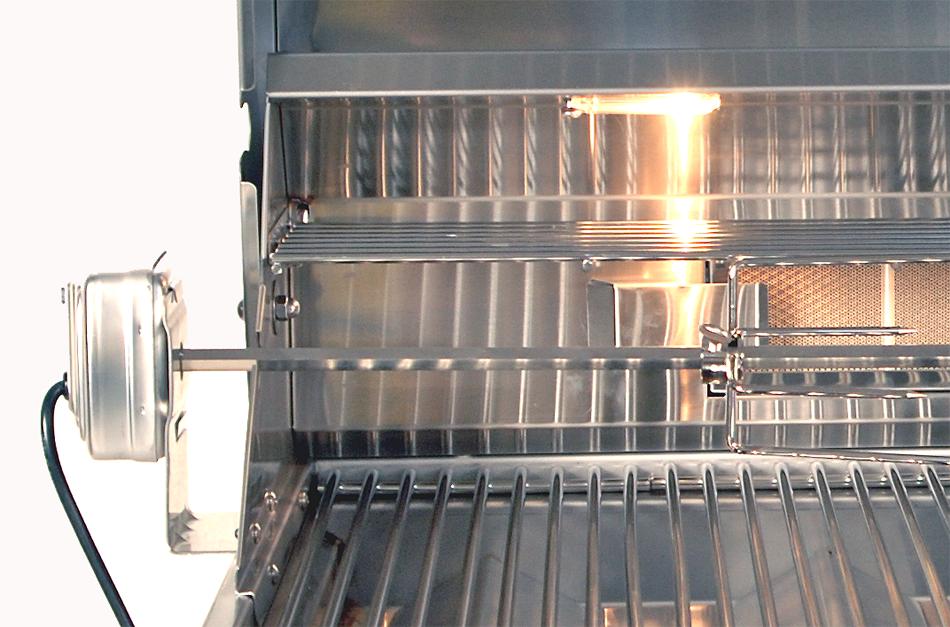 Rotisserie And Back Burner – Lion Premium Grills